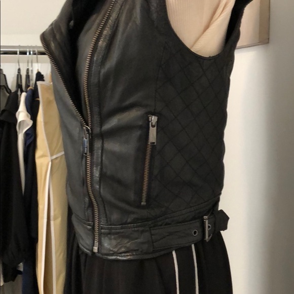 Michael KORS leather Moto Best Gunmetal details - Picture 5 of 8